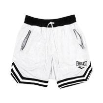 Bermuda De Basquete Masculina Preta De Secagem Rápida E Respirável, Leve, Para Treinamento Ao Ar