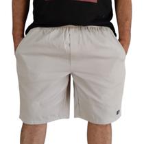 Bermuda De Brim Masculina Com Elástico Plus Size