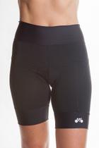 Bermuda de Ciclismo Mynd Feminina Sport preta Bermuda de Ciclismo Mynd Feminina Sport preta