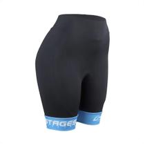 Bermuda de Ciclismo Stages Feminino Tam. M Preto Forro Bidensidade Proteção UV50+ Confortável Atrio -VB068