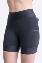 Bermuda de Compressão para Corrida HUPI Run Feminina Curta Bermuda de Compressão para Corrida HUPI Run Feminina Curta