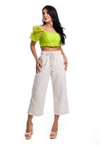 Bermuda De Linho Moda Alfaiataria Premium