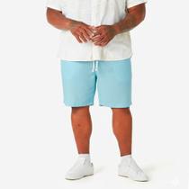 Bermuda de Linho Plus Size Masculino Short Mauricinho Elástico com Cordão Casual Confortável Verão G