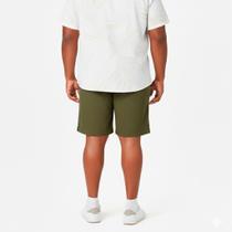 Bermuda de Linho Plus Size Masculino Short Mauricinho Elástico com Cordão Casual Confortável Verão G