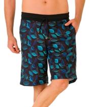 Bermuda de Moletom Digital Folhas Thomas Jr - Preto Bermuda de Moletom Digital Folhas Thomas Jr - Preto