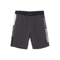 Bermuda de Moletom Masculina Black Melange 7495A - HD Bermuda de Moletom Masculina Black Melange 7495A - HD