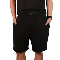 Bermuda de Moletom Masculina Preta
