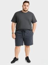 Bermuda de Moletom Plus Size Masculino Chumbo Shorts de Moletom Plus Size Homem Bermuda Tamanho Grande Bermuda de Moletom Plus Size Masculino Chumbo Shorts de Moletom Plus Size Homem Bermuda Tamanho Grande