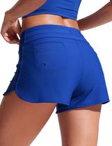 Bermuda de Praia CRZ YOGA Ajuste Clássico Cintura Alta Azul XXS Bermuda de Praia CRZ YOGA Ajuste Clássico Cintura Alta Azul XXS
