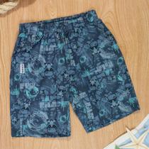 Bermuda de Praia Máscaras Chumbo com Bolsinho Bermuda de Praia Máscaras Chumbo com Bolsinho