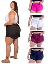 Bermuda De Praia Plus Size Feminino Moda Piscina Banho Leve Soltinho Tactel Com Elastano Bermuda De Praia Plus Size Feminino Moda Piscina Banho Leve Soltinho Tactel Com Elastano
