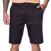 Bermuda de Sarja Masculina Pitt Preto