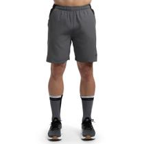 Bermuda de Treino 7 Olympikus Masculina - Cinza claro/Preto Bermuda de Treino 7 Olympikus Masculina - Cinza claro/Preto