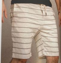 Bermuda Desert moletom listrada masculina