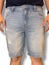 Bermuda destroyed jeans acostamento - Bermuda destroyed jeans acostamento -