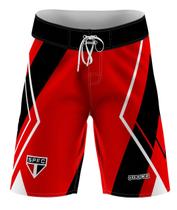 Bermuda do São Paulo Tricolor SPFC Tactel com Elastano Oficial Bermuda do São Paulo Tricolor SPFC Tactel com Elastano Oficial