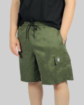 Bermuda DR7 Street Cargo Logo Hidrante Stamped- Verde Musgo Bermuda DR7 Street Cargo Logo Hidrante Stamped- Verde Musgo