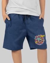 Bermuda DR7 Street Tactel Infantil Robô - Azul Bermuda DR7 Street Tactel Infantil Robô - Azul