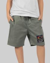 Bermuda DR7 Street Tactel Infantil Skatista - Cinza Bermuda DR7 Street Tactel Infantil Skatista - Cinza