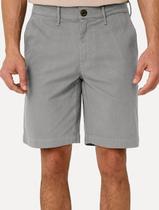 Bermuda Dudalina Masculina Sarja Right Textura Cinza Claro