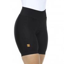 Bermuda Elite Ciclista Forro Feminino Tam M Preto