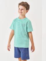 Bermuda em Denim Infantil Menino Azul Médio Divertto Bermuda em Denim Infantil Menino Azul Médio Divertto