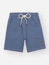 Bermuda em Denim Infantil Menino Azul Médio Divertto