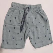 Bermuda Em Moletom Linho Azul Pastel - Biogás