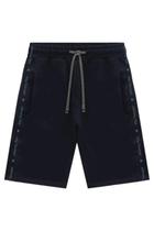 Bermuda Em Moletom Sem Pelúcia Johnny Fox Teen Menino 4 A 18 Preto - Bermuda Em Moletom Sem Pelúcia Johnny Fox Teen Menino 4 A 18 Preto -