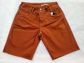 Bermuda em sarja feminino adulto