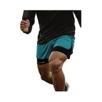 Bermuda Esportiva Masculina De Secagem Rápida Dois Em Um Para Verão, Corrida, Basquete, Academia,