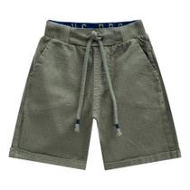 Bermuda Estampada de Sarja com Elastano