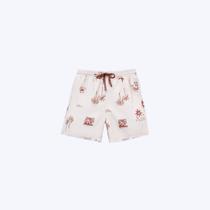 Bermuda Estampada Infantil Menino Hering Kids Kvj35psi Offwhite
