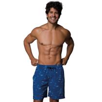 Bermuda Estampada Macia Selene Com Bolso Masculina Básico E Elástico No Cós Bermuda Estampada Macia Selene Com Bolso Masculina Básico E Elástico No Cós