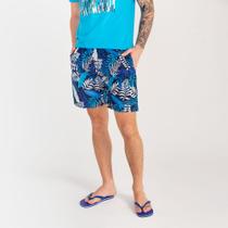 Bermuda Estampada Rock e Soda Masculina Elástico Praia Verão