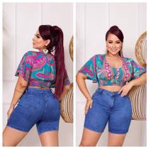 Bermuda femina jeans- meia coxa Bermuda femina jeans- meia coxa