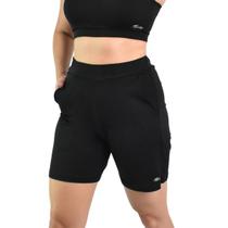 Bermuda Feminina Activitta Esportiva Treino Poliamida Preta Bermuda Feminina Activitta Esportiva Treino Poliamida Preta