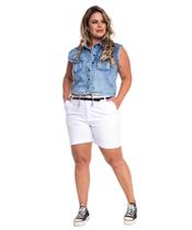 Bermuda Feminina Alfaiataria Plus Razon Jeans