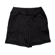 Bermuda Feminina Bruna e Bia Plus Size Preto Bermuda Feminina Bruna e Bia Plus Size Preto