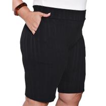 Bermuda Feminina c/ bolso PLUS SIZE