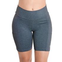 Bermuda feminina fitness com bolso trifil