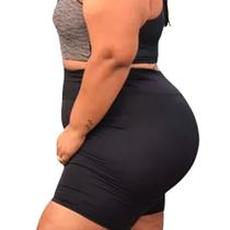 Bermuda Feminina Fitness Modelo Ciclista Plus Size: GG ao G3
