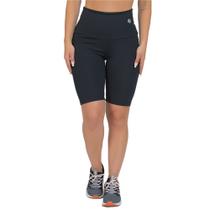 Bermuda Feminina Fitness Suplex Cós Alto Preto Bermuda Feminina Fitness Suplex Cós Alto Preto