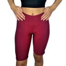 Bermuda Feminina Justa Cós Lisa Suplex Pp ao Plus Size