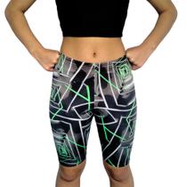 Bermuda Feminina Justa Elástico Estampas Sortidas Suplex Pp ao Plus Size