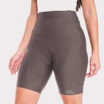 Bermuda Feminina Marcio May Comfort Cós Alto Café - Gel