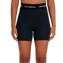 Bermuda Feminina New Balance Essentials Active Preto Bermuda Feminina New Balance Essentials Active Preto