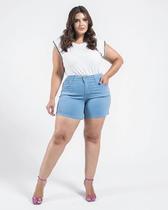 Bermuda Feminina Plus Size Meia Coxa