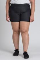 Bermuda Feminina Plus Size Sarja Cós Elástico Atrás -Serena