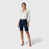 Bermuda Feminina Radiance Jeans Escura Bermuda Feminina Radiance Jeans Escura